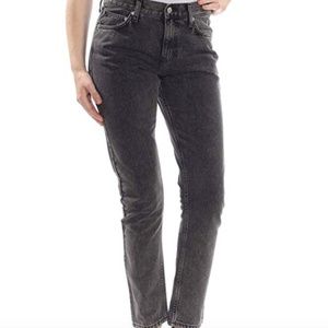 Calvin Klein Black Women's Mid-Rise Slim-Leg Jeans